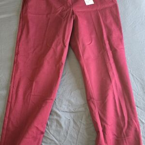 Croft & Barrow Red Cropped Pants 16W